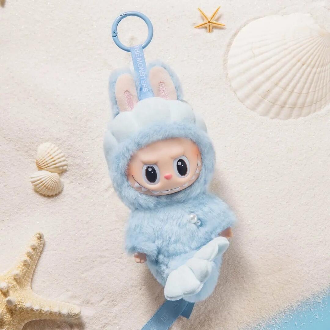 The Monsters Labubu Plush Doll Diy fishtail Figure Toy Keychain NEW