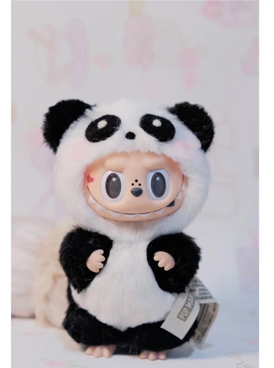 The Monsters Labubu Doll Chinese Panda Keychain Toy Pendant GiftBox